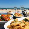 Sandbanks Hotel - Terrace with a view over the beach